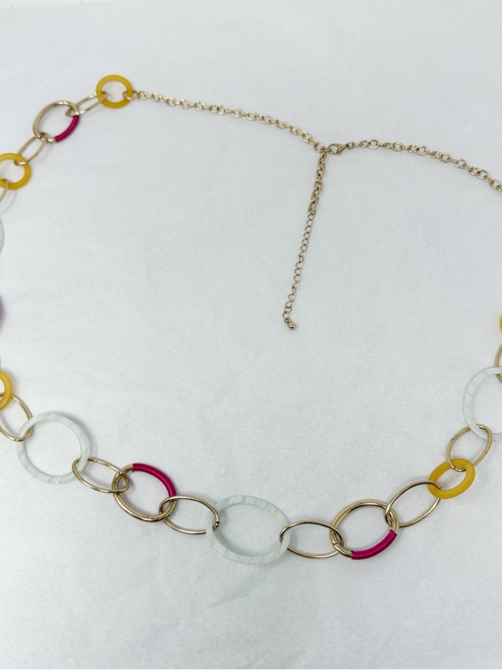 Colorful Resin Link Necklace / Jewelry Belt Y2K Mod Statement Chain festival fit